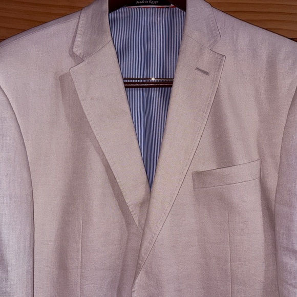 Alan Flusser Men’s Classic Beige Linen Blazer - 46R - GUC - Picture 5 of 16